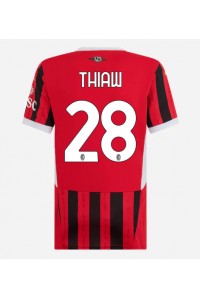 AC Milan Malick Thiaw #28 Fotballdrakt Hjemme Klær Dame 2024-25 Korte ermer